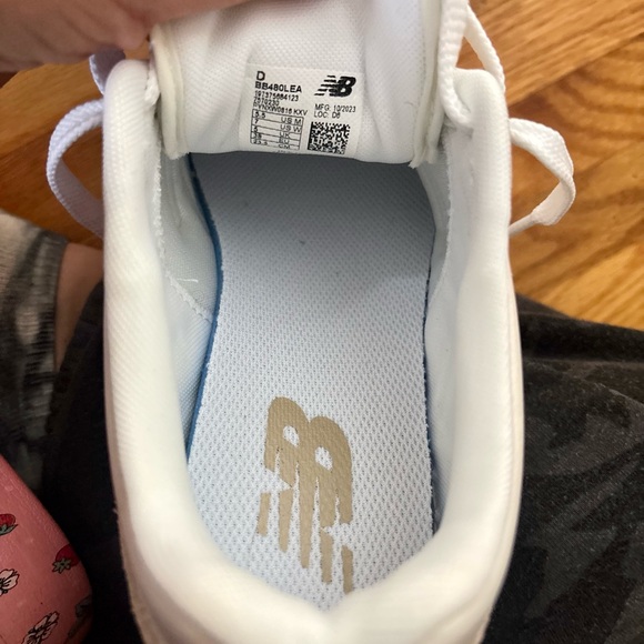 New Balance Tan and White Casual Sneakers - Picture 10 of 11